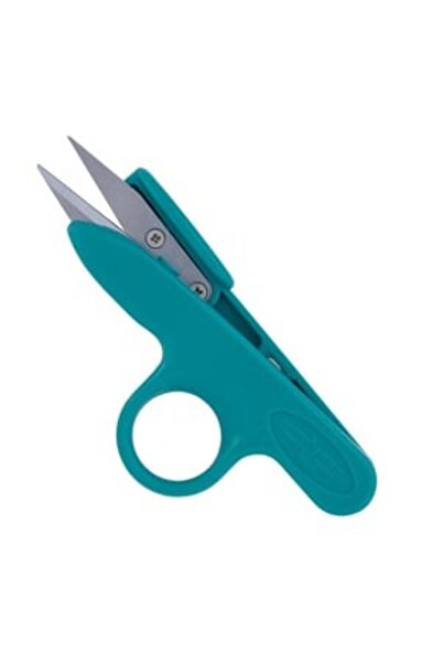 Golden Eagle FDM TC-801 Yeşil Parmaklı İplik Temizleme Makası 12 cm Yaylı Pla...