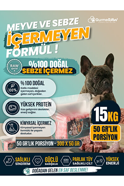 GurmeRAW | RAW SPECIAL | Toplam 15 kg | 50 gr Porsiyonlu | Kişiselleştirilebi...