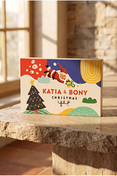 Katia&Bony Πακέτο με 4 χριστουγεννιάτικες κάλτσες με σχέδια