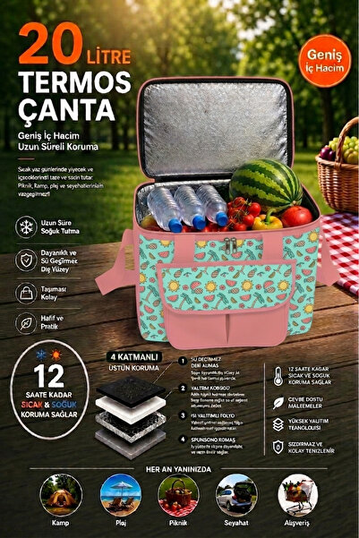 Generic Brand Premium Quality 20 Liter Picnic Thermal Bag Thermal Bag 35*24*2...