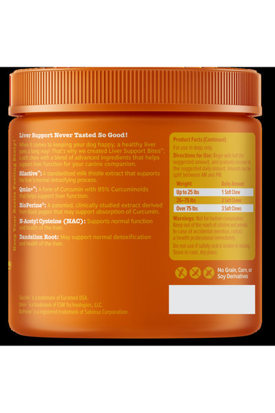 Zesty Paws Liver Support Bites Chicken Flavor 90ct