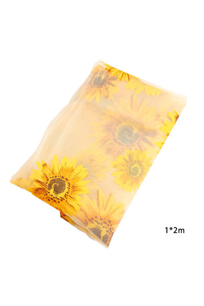 Choice 1 X 2m Sunflower Pattern Tulle Curtain Home Decor Voile Kitchen Balcon...