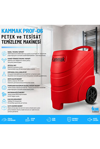 Kammak Prof-06 Isıtıcılı Petek Temizleme Makinası