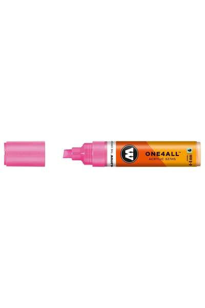 Molotow 327HS One4All Yan Kesik Uç Akrilik Marker Kalem 4-8 mm Neon Pink 200