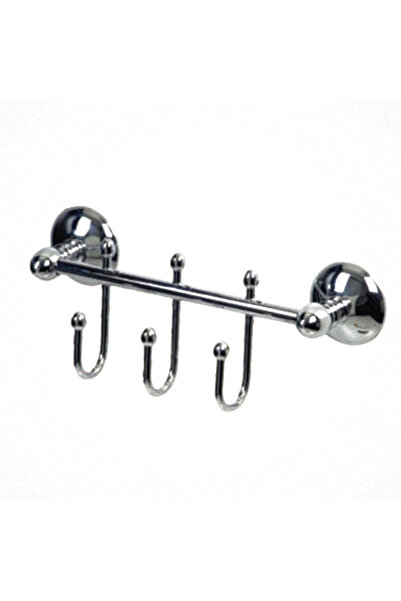 ÇELİK BANYO Çıkmalı Üçlü Askılık Pirinç Malzeme ( 10 Yıl Garantili )