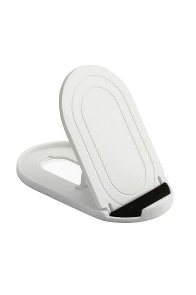 Choice white Portable Mini Mobile Phone Holder Foldable Desk Stand Holder 4 D...