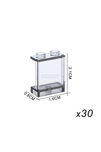 Choice18 87552 Clean Black MARUMINE MOC Build Block Part Window Glass House T...