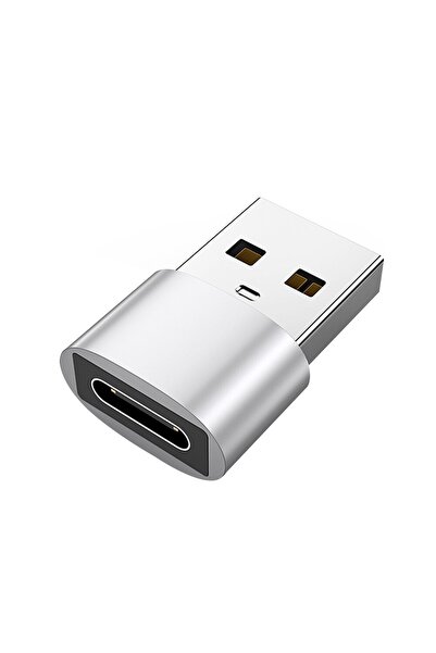 Choice1 محول فضي - قطعة واحدة/قطعتان من محول USB-C أنثى إلى USB-A ذكر، كابل ش...