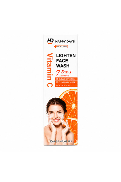 HappyDays Vitamin C Face Wash for Brightening and Evening Skin Tone
