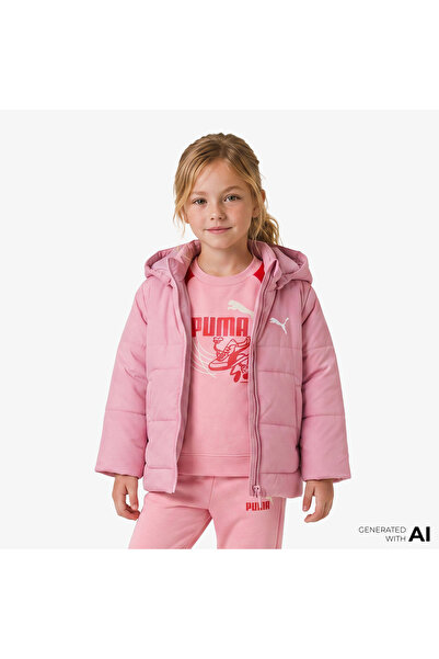 Puma Minicat Hooded Children's Pink Jacket