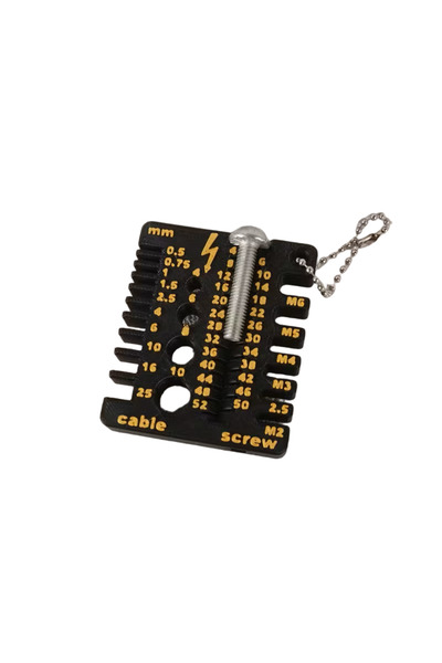 Choice black Wire Gauge Screw Measuring Tool, Thickness Gauge, Standard Doubl...
