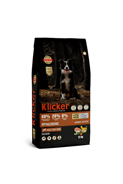 klicker YETİŞKİN KÖPEK KURU MAMASI SOMONLU 12 KG