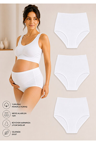 cicial 3-Pack High Waist Maternity & Postpartum Panties