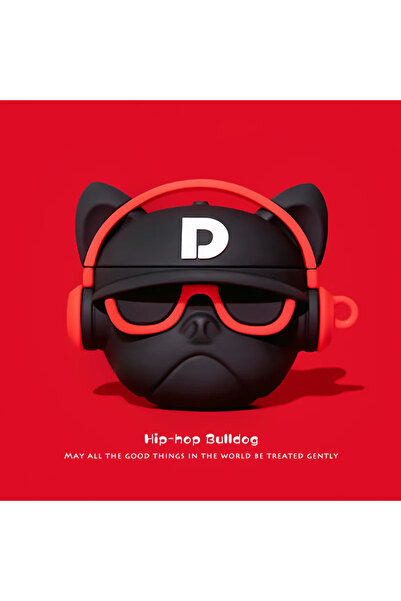Choice For AirPods 4 Red BullDog 3D Chocolate Cookies Bread Case For AirPods ...