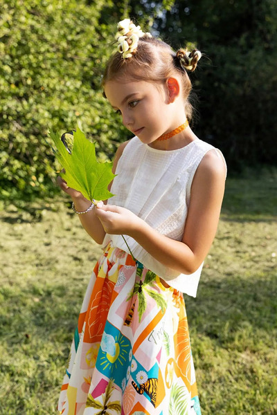 HAUSEkids 4-12 Yaş Miami Lina Kız Çocuk Etekli Takım-Ekru