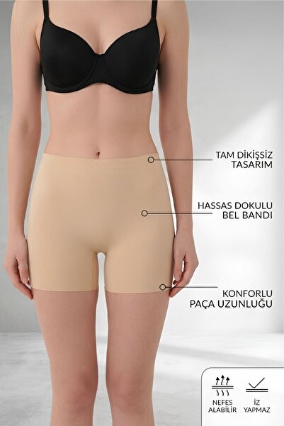 figiza Lazer Kesim Dikişsiz Boxer Korse İz Yapmaz Göbek Bel Basen Toparlayıcı...