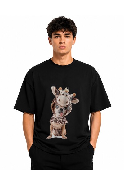 Inscriptie Ουνισέξ Βαμβακερό T-shirt Υψηλής Ποιότητας  "Τσιουάουα με κοστούμι "