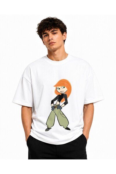 Inscriptie Tricou Unisex Bumbac Premium Casual " Kim Possible 4 "