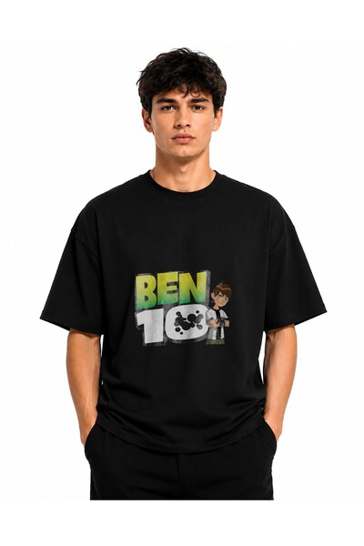 Inscriptie Tricou Unisex Bumbac Premium Casual " Ben 10 text "