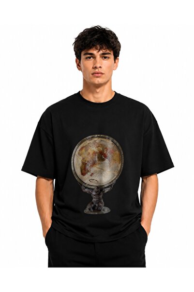Inscriptie Tricou Unisex Bumbac Premium Casual " Replogle atlas globe "