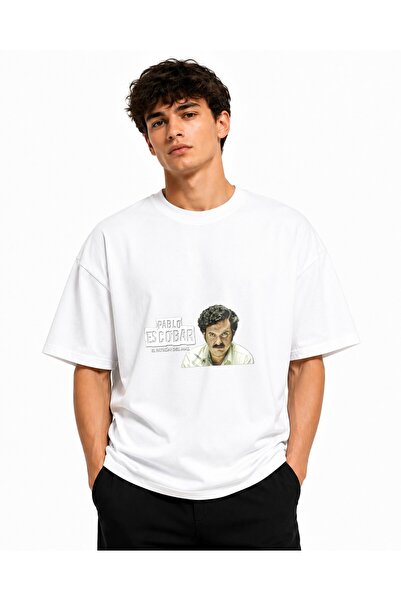 Inscriptie Unisex Βαμβακερό T-shirt Υψηλής Ποιότητας  "Πάμπλο Εσκομπάρ - ο πρ...