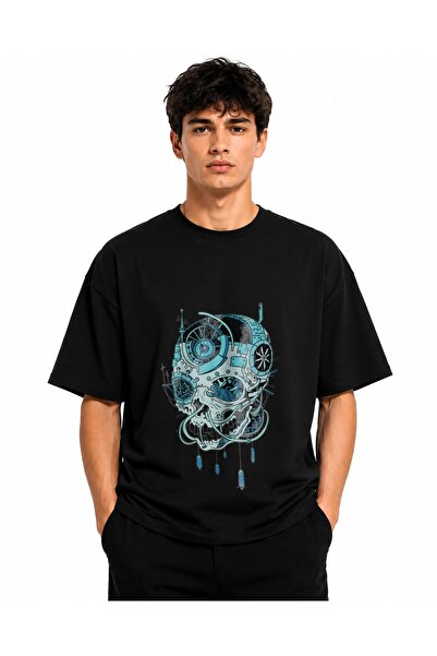 Inscriptie Ουνισέξ Βαμβακερό T-Shirt Υψηλής Ποιότητας " Τέχνη με ρομποτικά κρ...