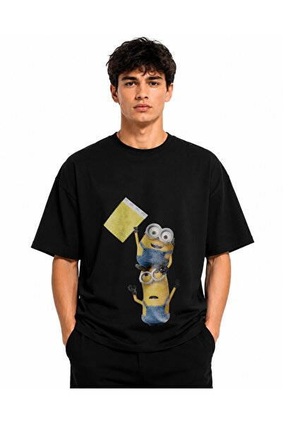 Inscriptie Tricou Unisex Bumbac Premium Casual " Minioni "