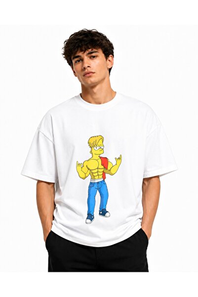 Inscriptie Ουνισέξ Βαμβακερό T-shirt Υψηλής Ποιότητας Καθημερινό  "Μπαρτ Σίμπ...