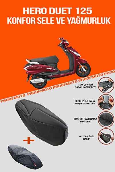 PROOFMOTO Hero Duet 125 - Comfort and Raincoat Cover Saddle