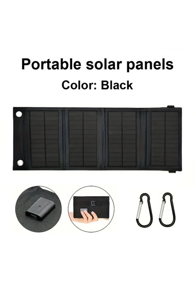 Choice1 20W black LEAORLD 20W Solar Panel Charger, Foldable Solar Panel Fast ...