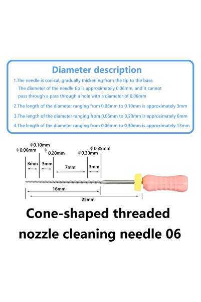 Choice above 0.075mm 3D Printer Nozzle Cone Thread Cleaning Needle-Used for c...