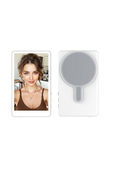 Choice WHITE Magnetic Phone Monitor - Real-Time Selfie/Rear Cam - 4K Streamin...