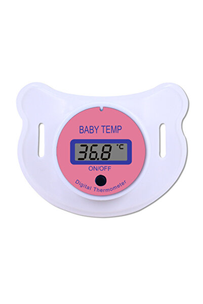 Choice3 PinkC Thermometer LCD Display Nipple-Shaped Thermometer Pacifier Babi...