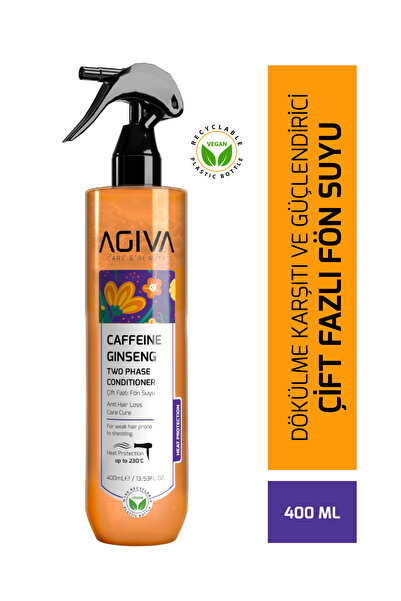 agıva Caffeine Ginseng Dökülme Karşıtı ve Isı Koruyucu Çift Fazlı Fön Suyu - ...