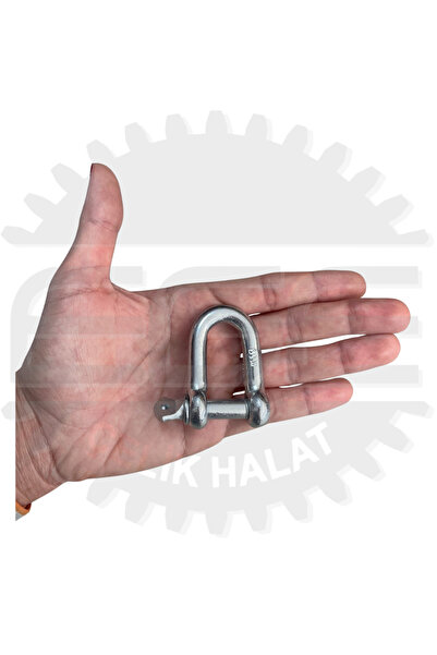 EgeÇelikHalat M10-10 mm 2 Adet Salıncak Askısı Ek Bağlantı Parça Aparat Kilitli U Tipi Galvanizli Zincir Kilidi