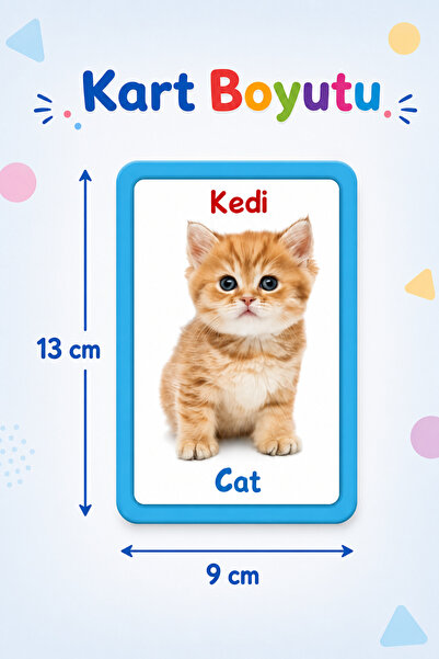 Circle Toys Ilk 100 Sözcük Flash Cards Türkçe - Ingilizce Kelime Kartları