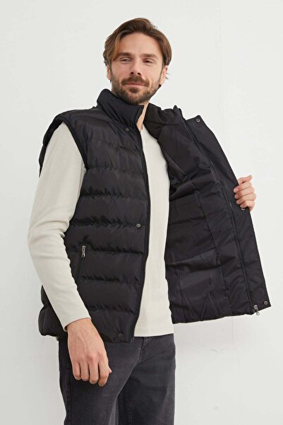 Fulla Moda Vestă gonflabilă cu imprimare Snap-On
