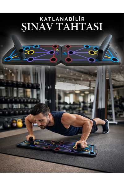 Folveit Şınav Tahtası Çalışma Platformu Aleti Barları Fitness Spor Push-up Ko...
