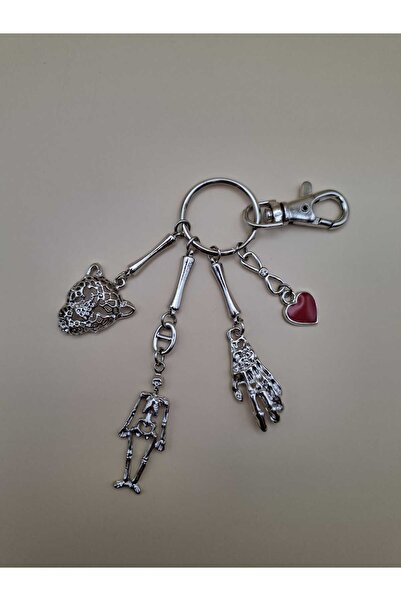 EUROMODA İskelet Kalp Detaylı Anahtarlık