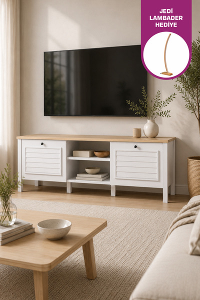 VİLİNZE TAIGA 140 Cm Kapaklı Raflı TV Ünitesi
