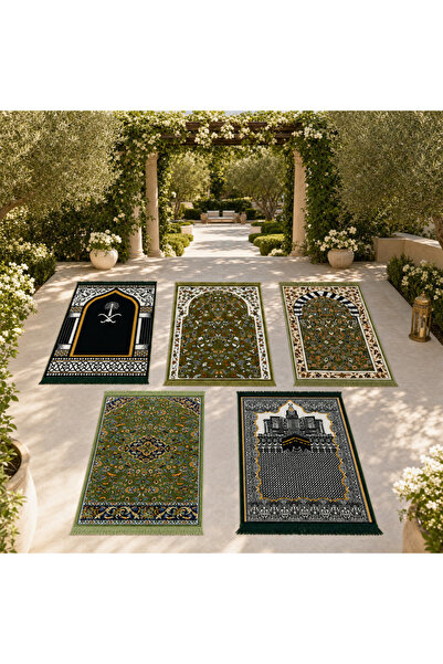 Segadty Mysajadah Economic Package 5 Pieces - Islamic Design Prayer Mat Comfo...