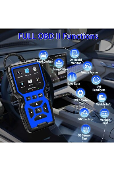 Choice1 Blue Check Engine System ​V519 Battery Tester Car OBD2 Code Reader OB...