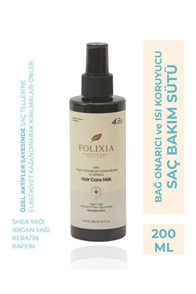 Folixia Saç Sütü - Argan & Keratin Yoğun Nem ve Onarım 200 ML