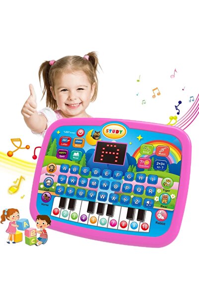 Choice Pink Kids’ Education LED Tablet Toy, Age 3+ Literacy Math Music Learni...