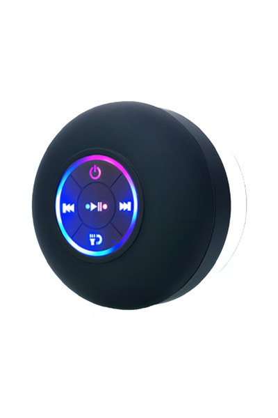 Choice Black Bathroom Waterproof Wireless with Colorful LED Bluetooth Speaker...