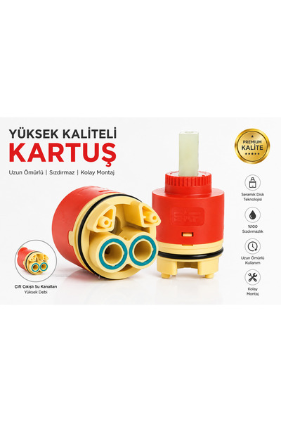 SKF MARKA AYAKLI KARTUŞ 35 LİK - SERAMİK DİSK -AYAKLI