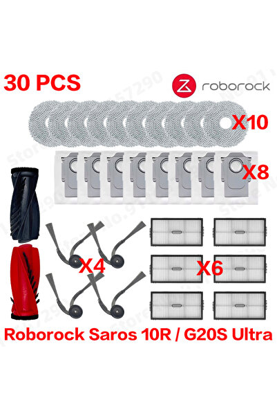Choice5 roborock Set 5 Roborock Saros 10R / G20S Ultra Vacuum Spare Parts Mai...