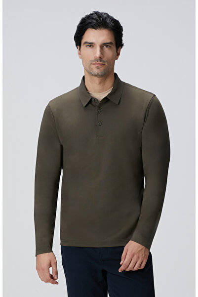 Network N-Tech Haki Polo Yaka T-Shirt