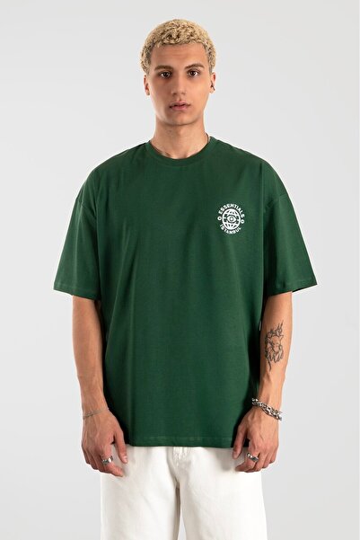 UKHWD SUPPLY Essentials Istanbul Oversize zelena muška majica