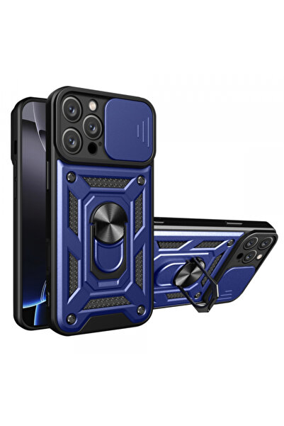 Apple Husa pentru iPhone 16 Pro, Techsuit, CamShield, Albastra